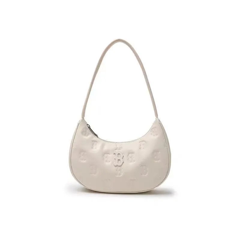 MLB Shoulder Bags NY Monogram Embossed Bag — White Clouds