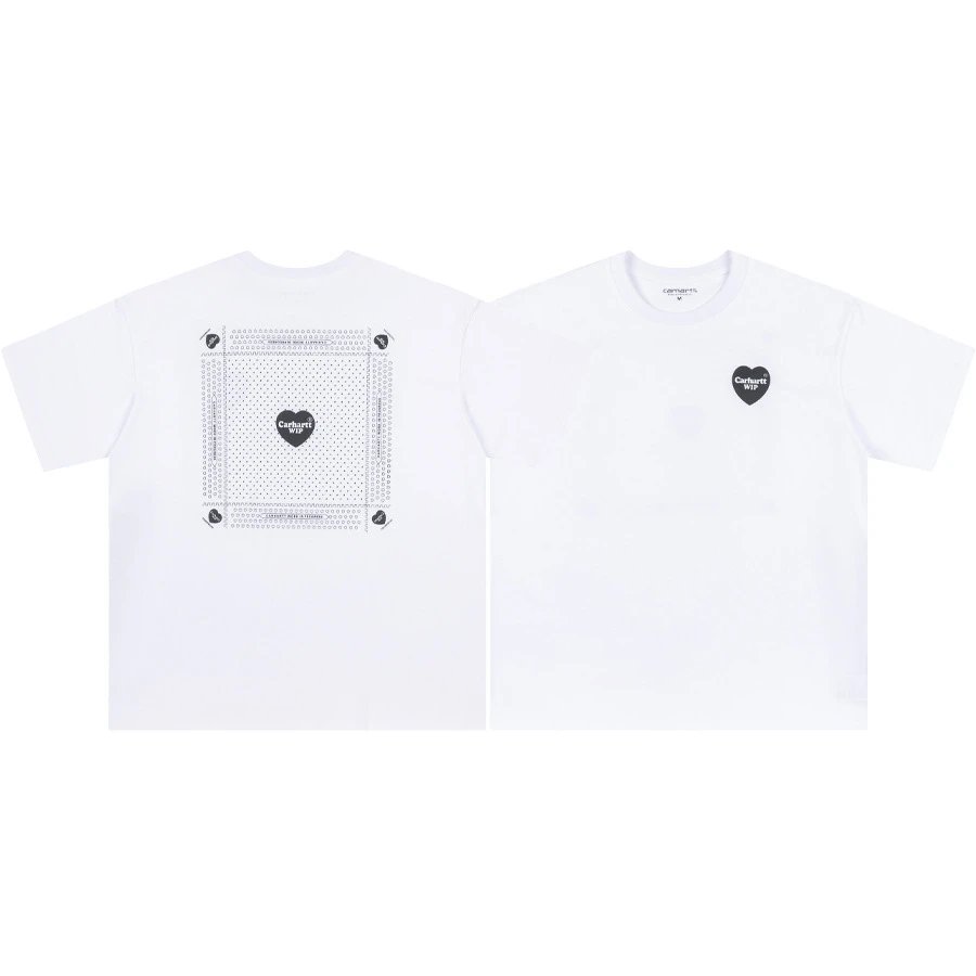 Carhartt T-Shirts Short-Sleeve Pocket T-Shirt with Logo Patch — 21 white