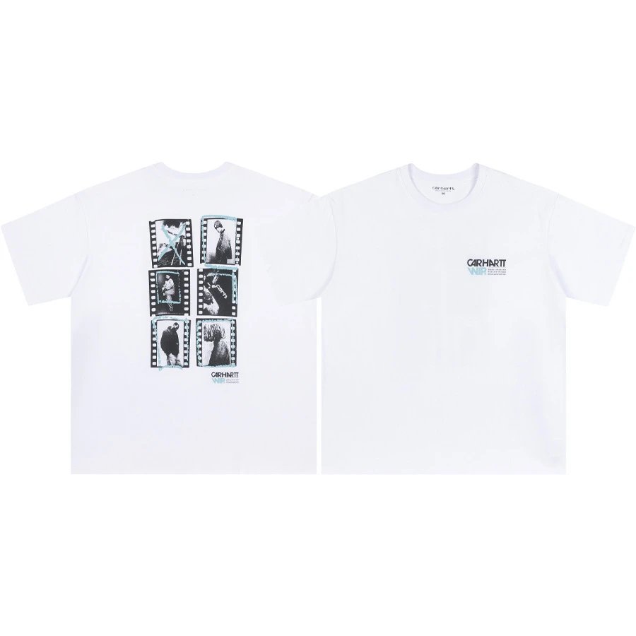 Carhartt T-Shirts Short-Sleeve Pocket T-Shirt with Logo Patch — 23 white