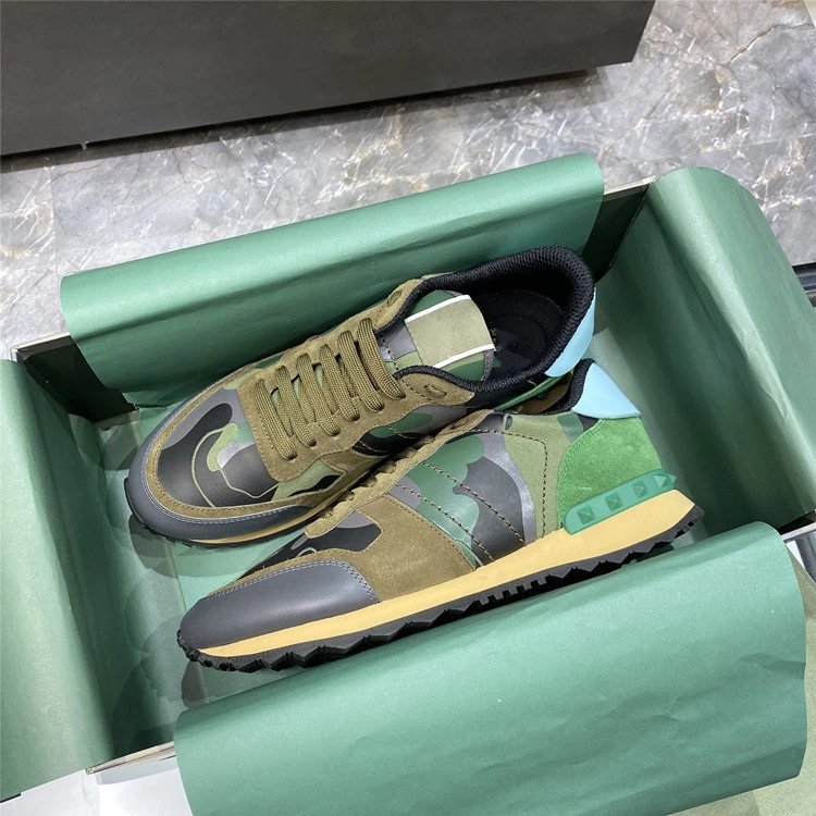 Unbranded Sneakers Low-Top Camouflage Studded — 1