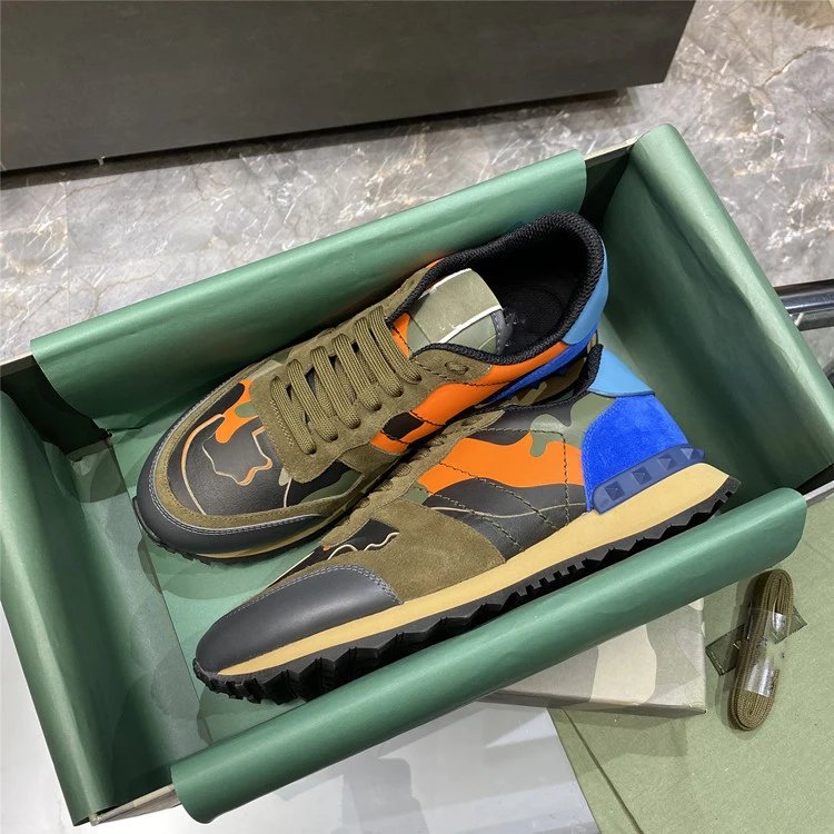 Unbranded Sneakers Low-Top Camouflage Studded — 17