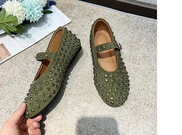 Alaïa Casual Shoes Studded Buckle Mary Jane Flats product detail image 31