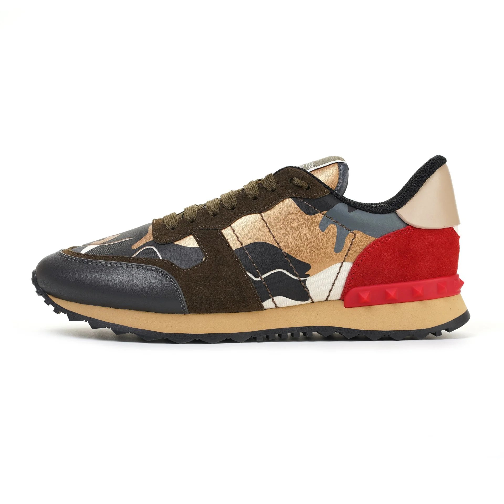 Unbranded Sneakers Low-Top Camouflage Studded — 26