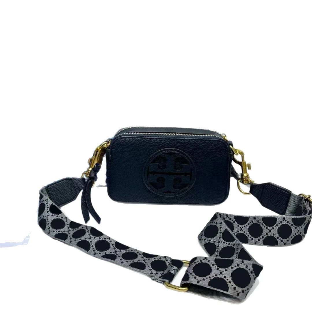 Tory Burch Crossbody Bags Small double-zip logo camera bag with adjustable wide strap image 5