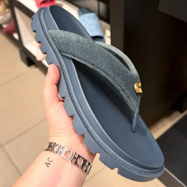 Coach Slippers Logo-pattern slide with lug sole product detail image 14