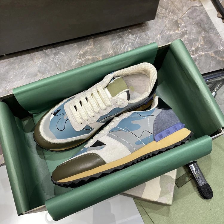 Unbranded Sneakers Low-Top Camouflage Studded — 15