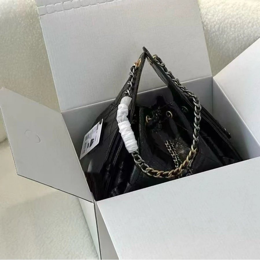 Chanel Shoulder Bags 25 drawstring chain bag image 5