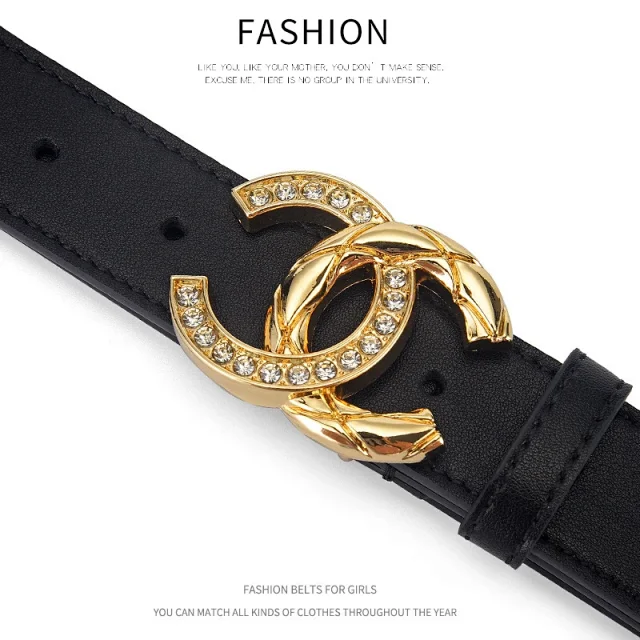 Chanel Belts Rhinestone Interlocking CC Buckle product detail image 6