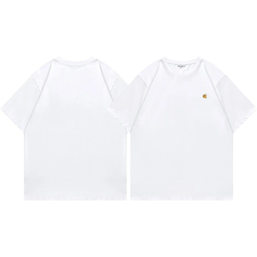 Carhartt T-Shirts Short-Sleeve Pocket T-Shirt with Logo Patch — 09 white
