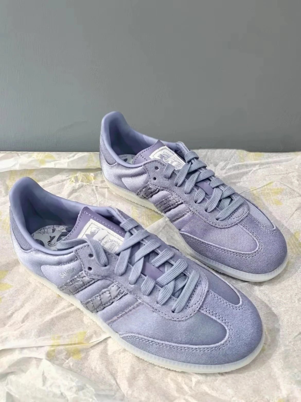 adidas Sneakers Samba low-top with three-stripe side design — Pure original version-11