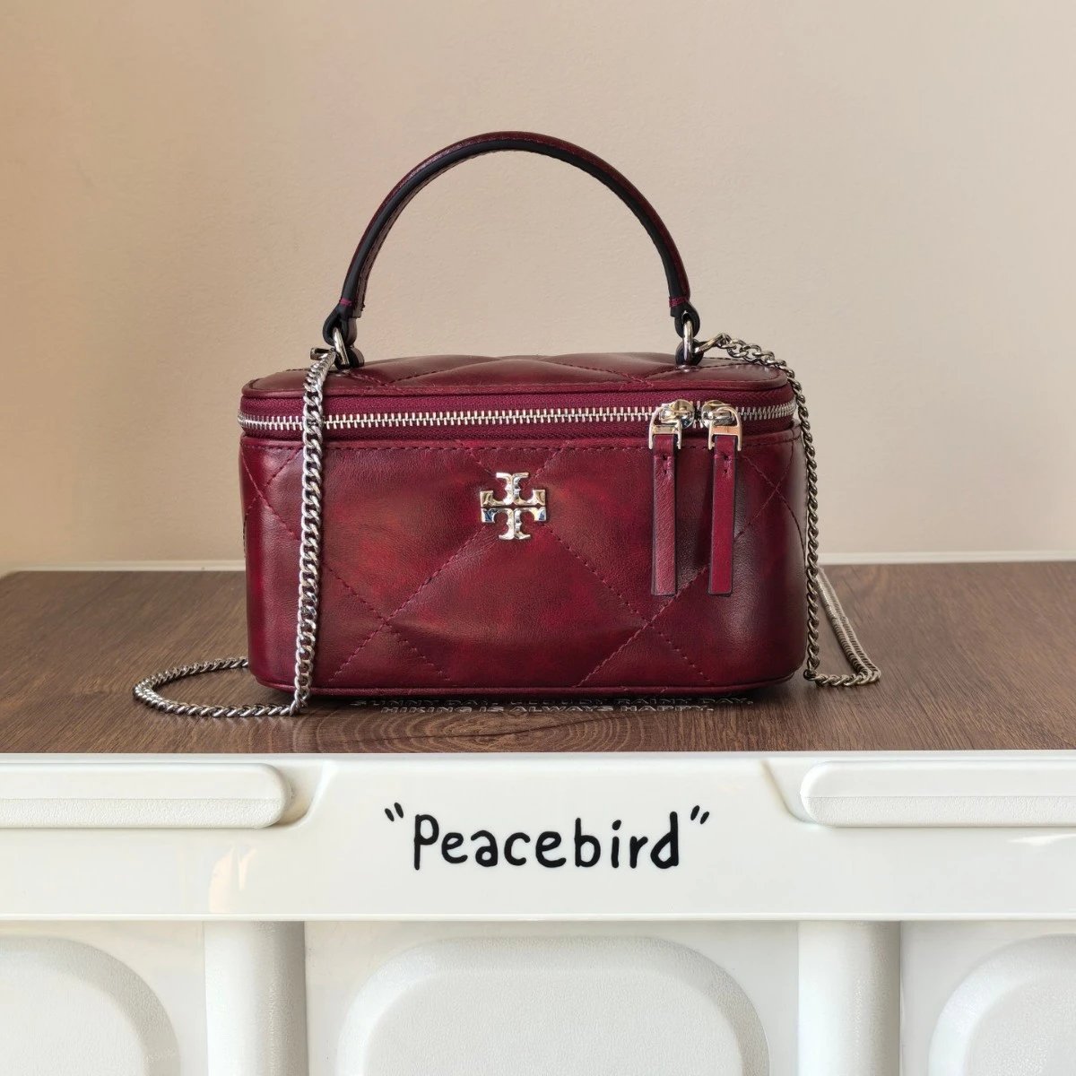 Tory Burch Crossbody Bags Quilted top-handle chain bag with double-zip closure image 4