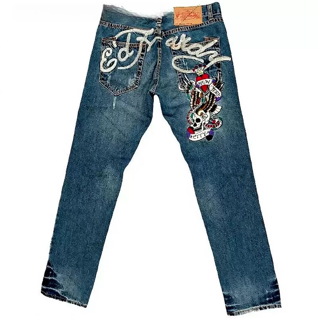Ed Hardy Jeans Graphic-Print Loose-Fit image 3