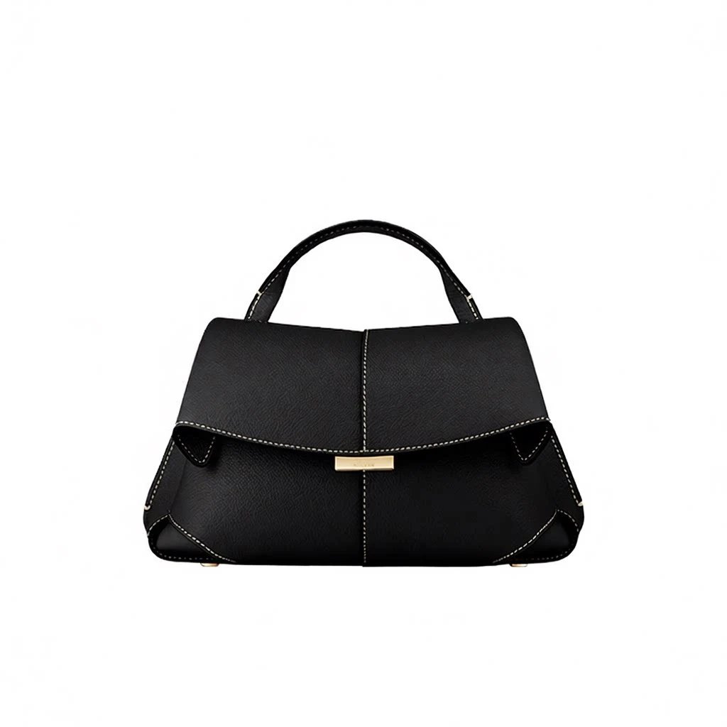 Polène Handbags Top-handle flap bag with pleated side panels image 5