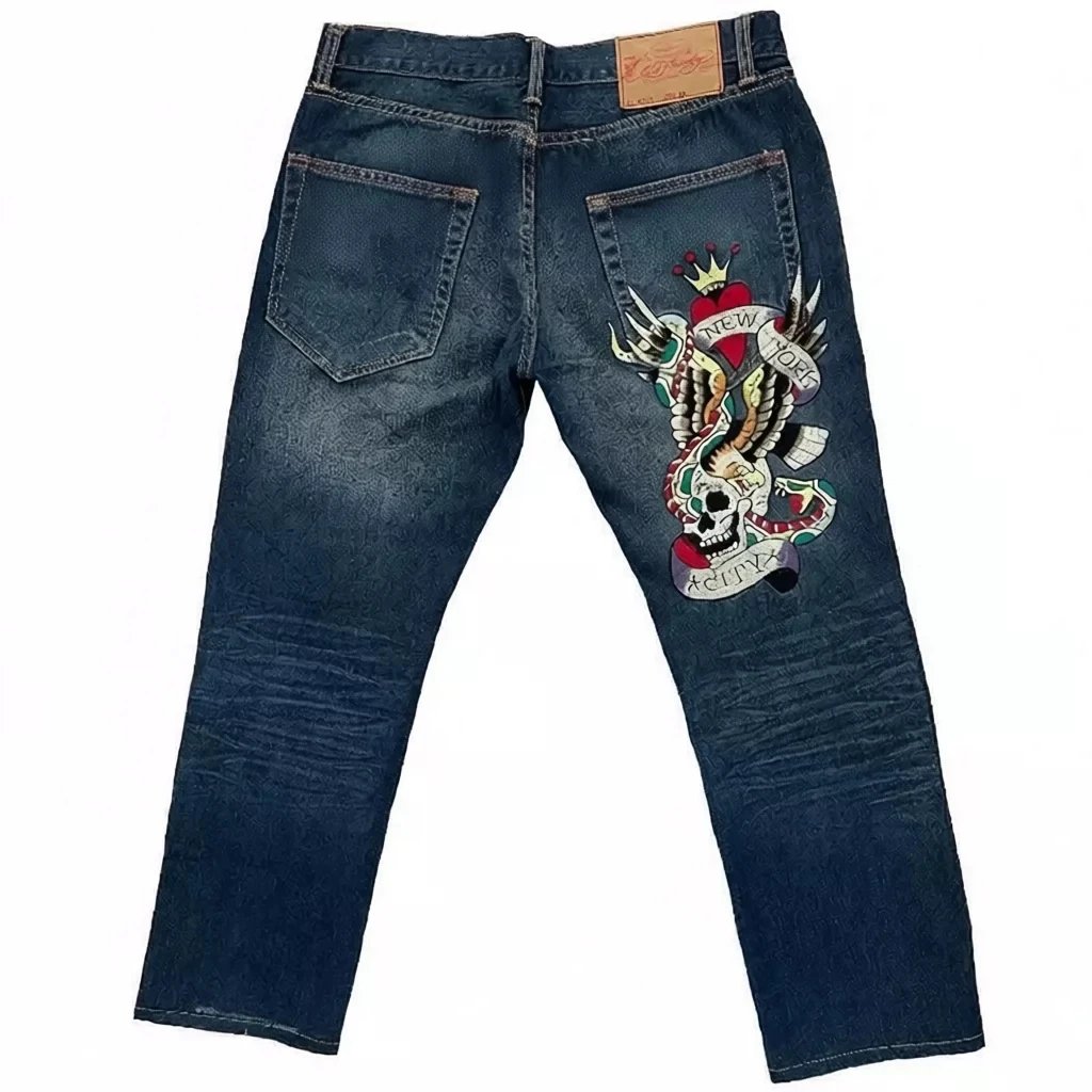 Ed Hardy Jeans Graphic-Print Loose-Fit image 5