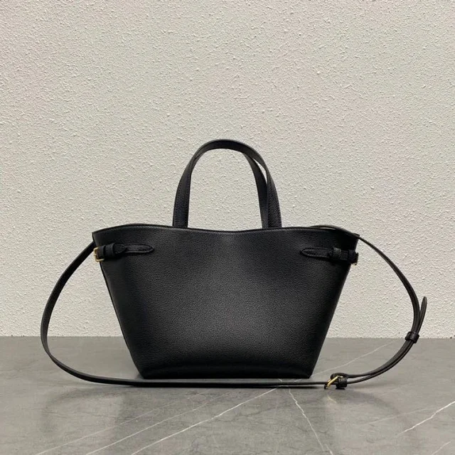 Celine Handbags Triomphe embossed mini tote bag with shoulder strap product detail image 6