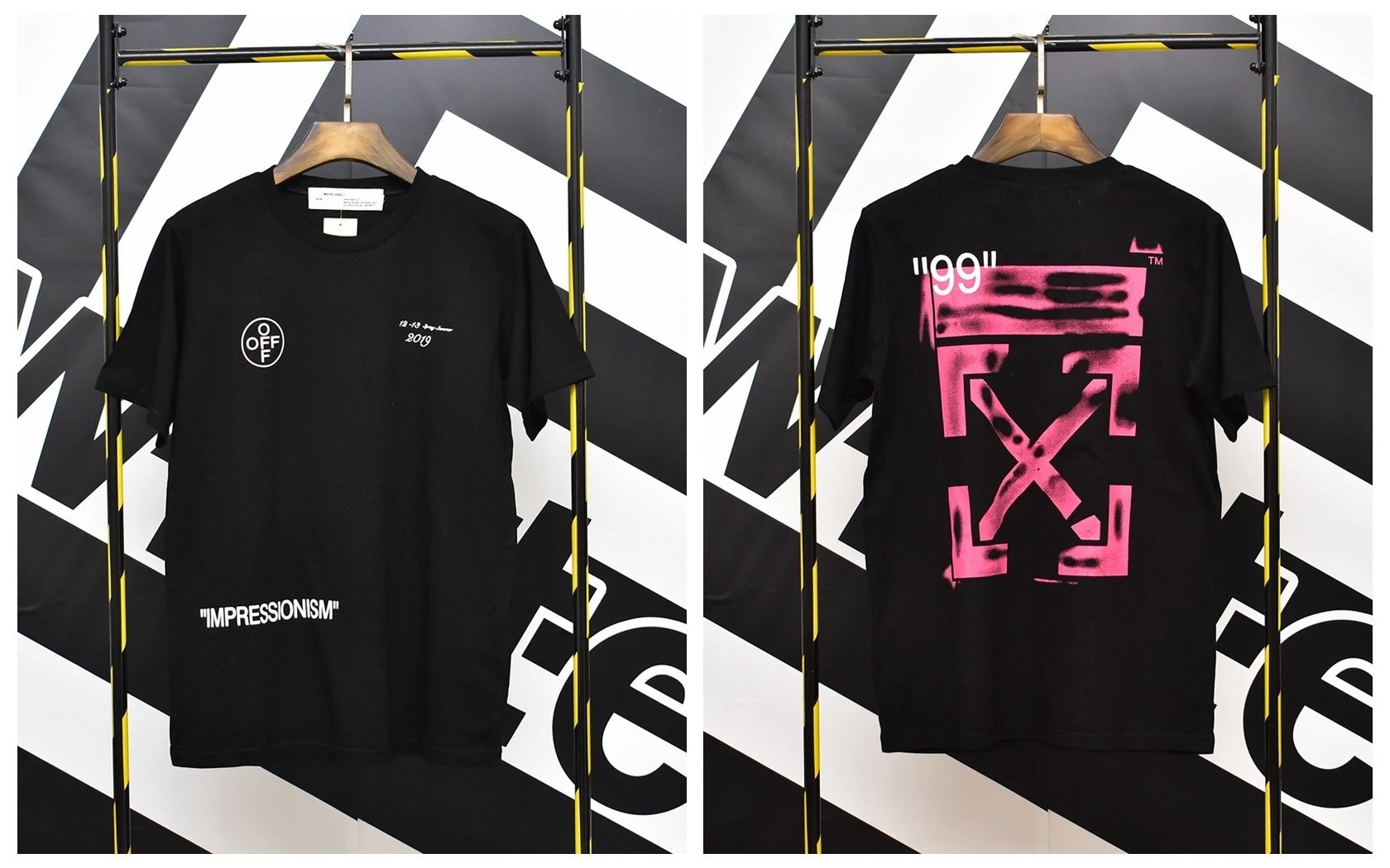 Off-White T-Shirts Short-sleeve graphic arrow-print T-shirt — 631 Black