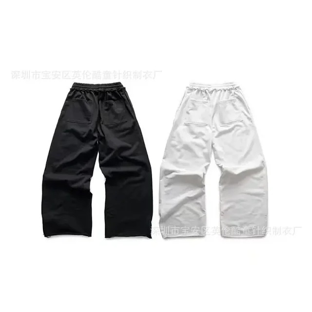 Unbranded Trousers Wide-Leg with Script Graphic Print product detail image 3