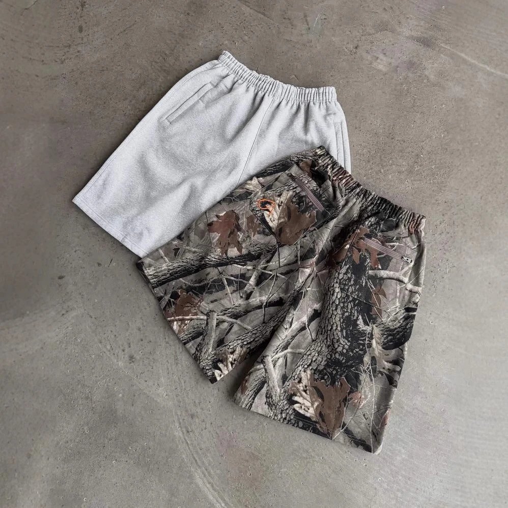 Unbranded Shorts Elastic-Waist Oversized Graphic image 3