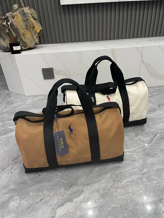 Polo Ralph Lauren Travel Bags Canvas duffel bag with shoulder strap product detail image 1