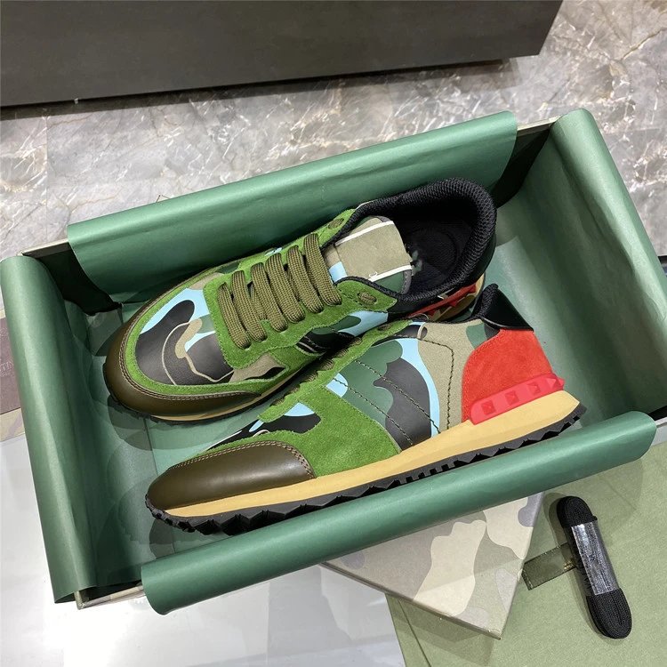 Unbranded Sneakers Low-Top Camouflage Studded — 16