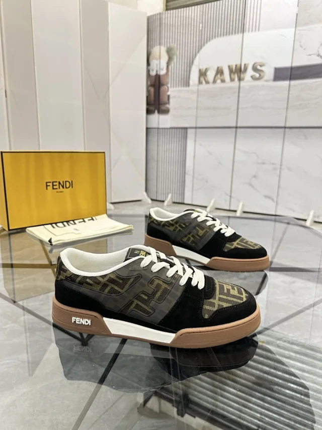 Fendi Sneakers Low-top FF monogram lace-up product detail image 1