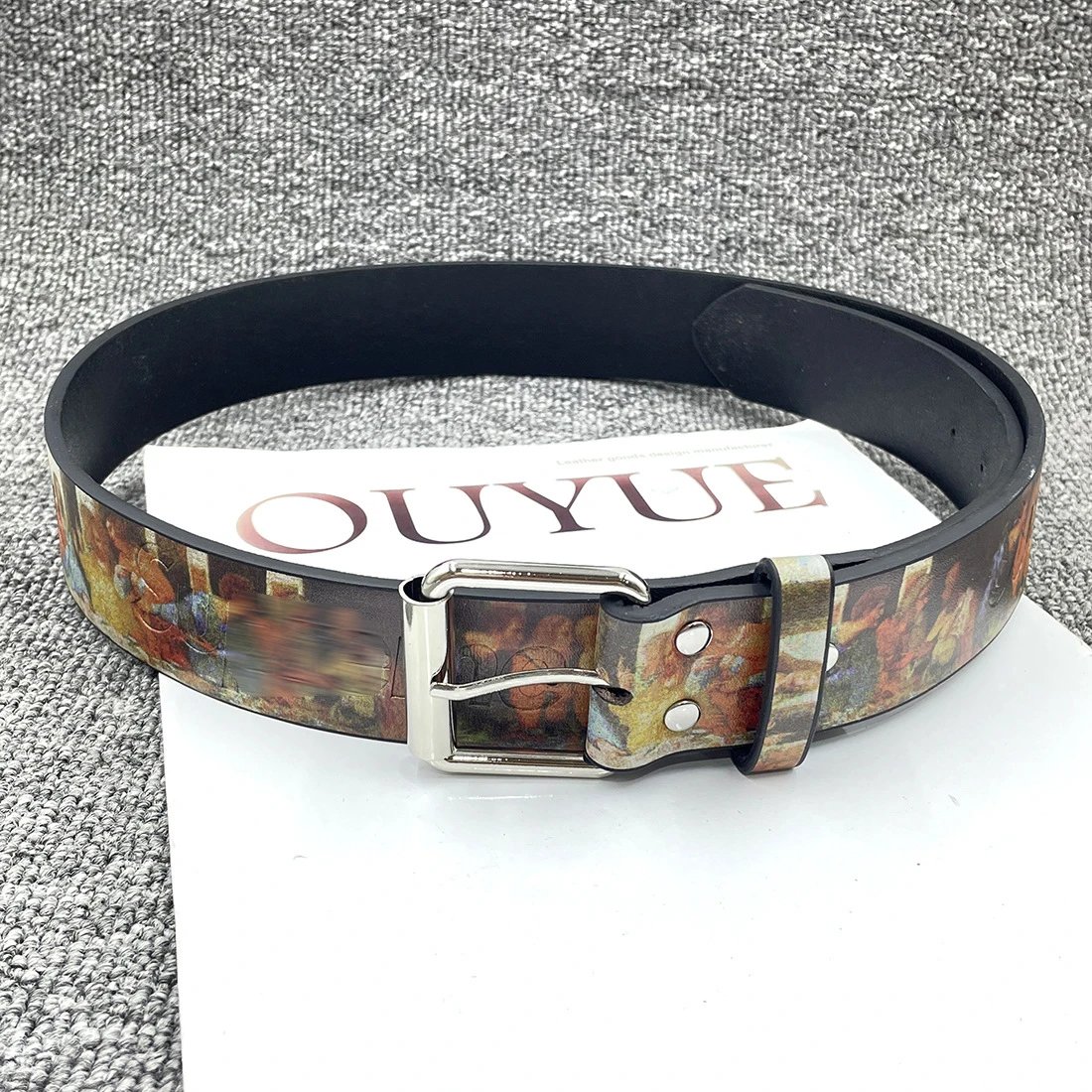Supreme Belts Logo-Print Metal Buckle Belt image 4
