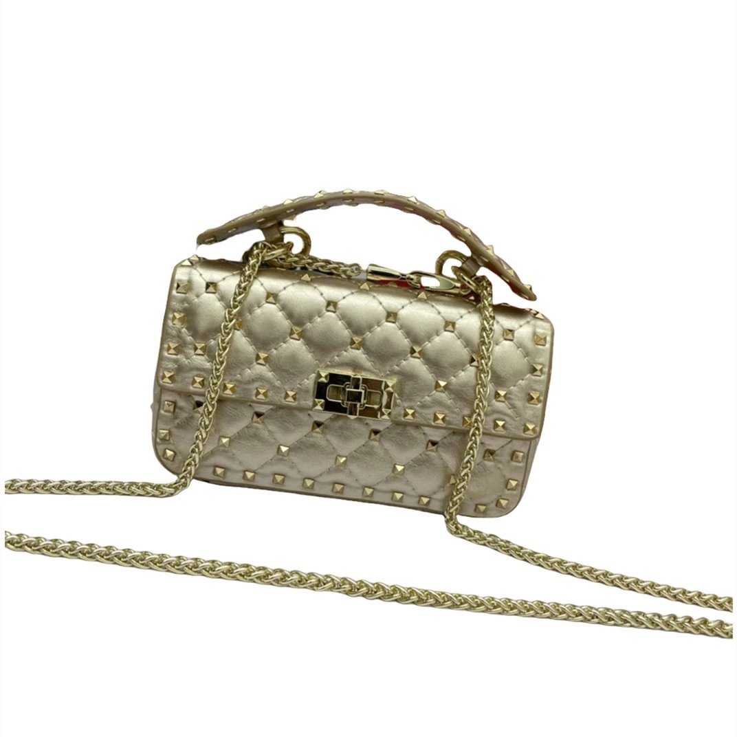 Unbranded Crossbody Bags Quilted Studded Chain Bag image 5