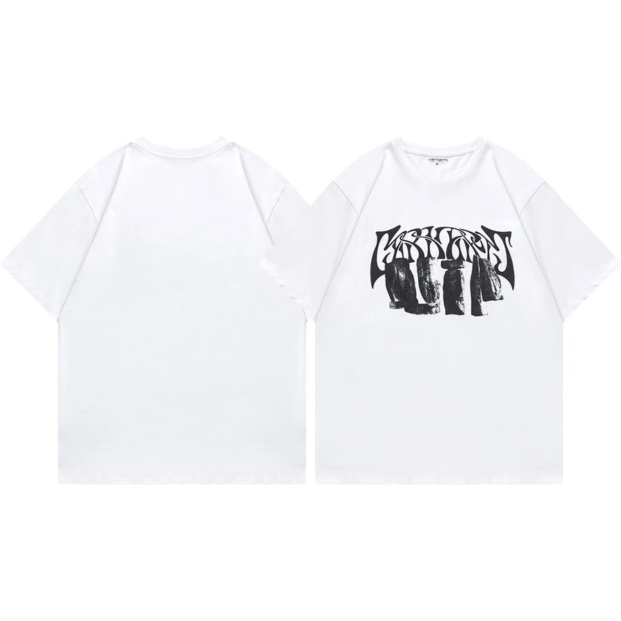 Carhartt T-Shirts Short-Sleeve Pocket T-Shirt with Logo Patch — 08 white