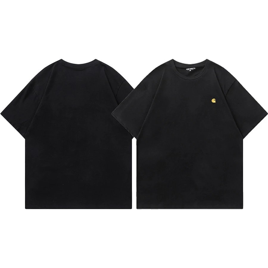 Carhartt T-Shirts Short-Sleeve Pocket T-Shirt with Logo Patch — 09 black