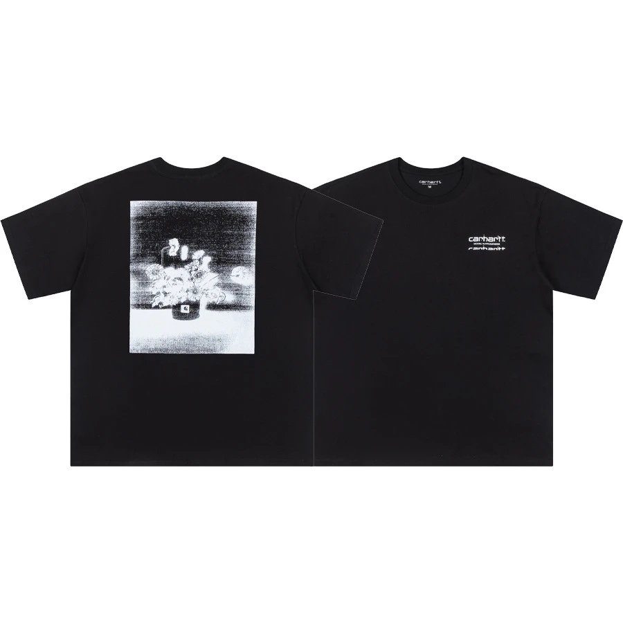 Carhartt T-Shirts Short-Sleeve Pocket T-Shirt with Logo Patch — 12 black