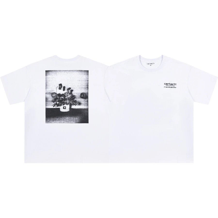 Carhartt T-Shirts Short-Sleeve Pocket T-Shirt with Logo Patch — 12 white