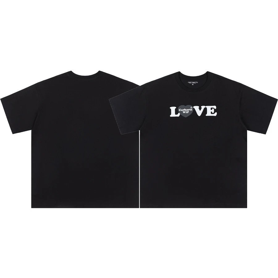 Carhartt T-Shirts Short-Sleeve Pocket T-Shirt with Logo Patch — 25 black
