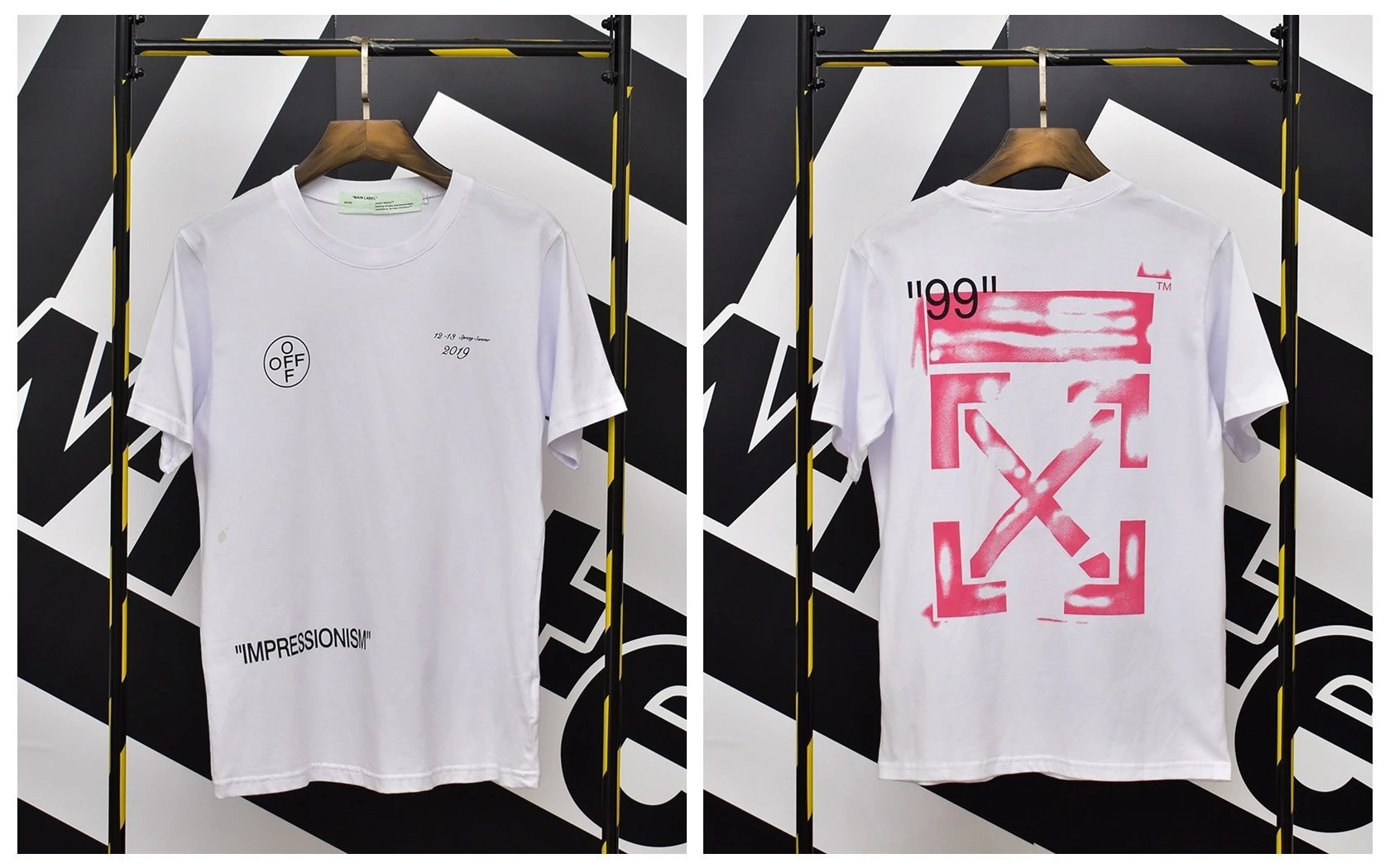 Off-White T-Shirts Short-sleeve graphic arrow-print T-shirt — 631 white