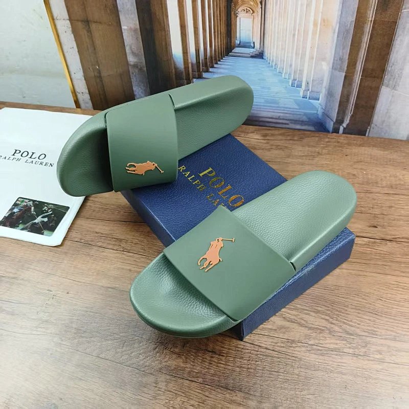 Polo Ralph Lauren Slippers Wide-strap slide with player emblem image 4