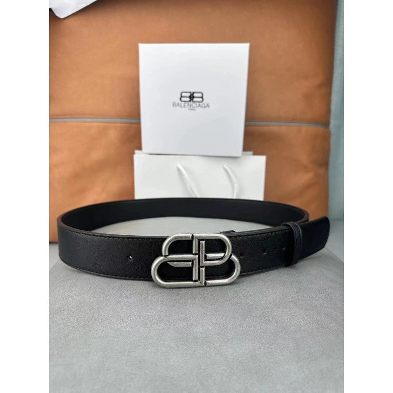 Balenciaga Belts Double-B Buckle — Ancient silver buckle