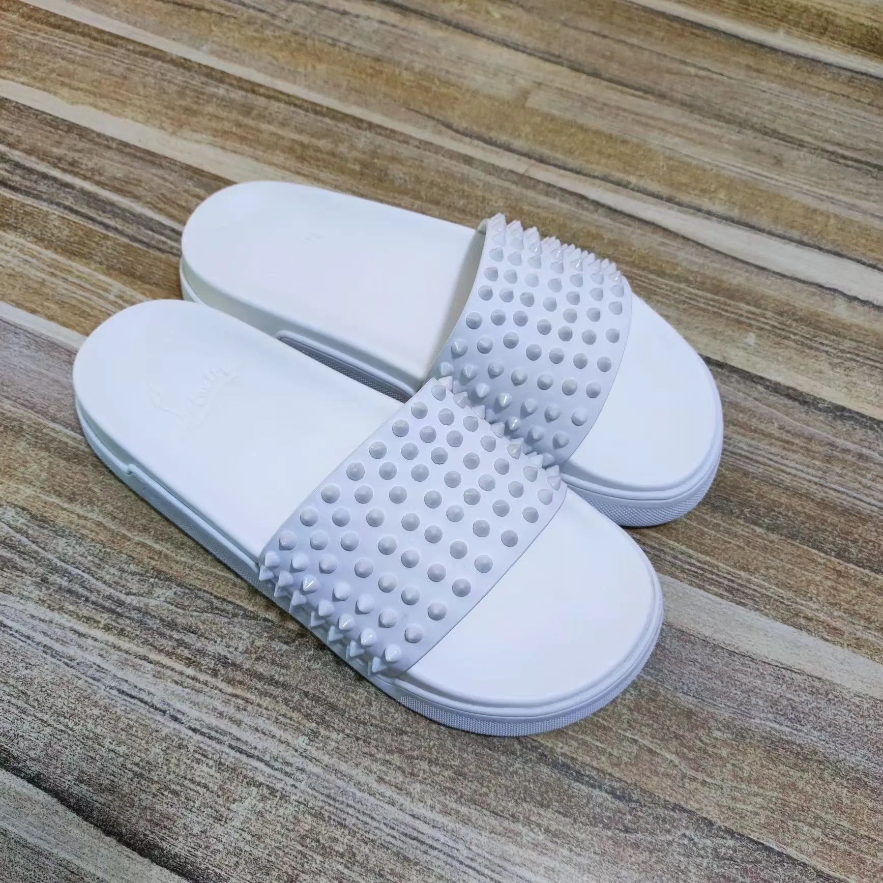 Christian Louboutin Slippers Spiked slide and thong — 13