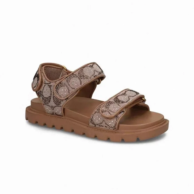 Coach Slippers Logo-pattern slide with lug sole product detail image 21