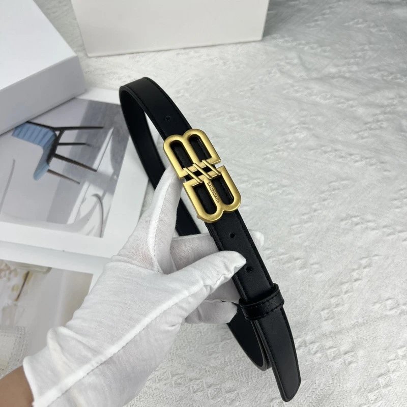 Balenciaga Belts Double-B Buckle — 2.5 Style 2 ancient gold buckle