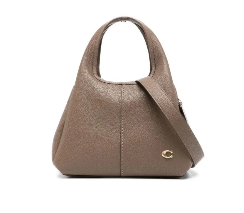 Unbranded Handbags Pebbled Top-Handle Bag with Detachable Shoulder Strap — gray