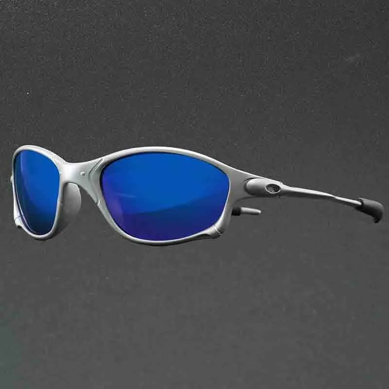 Unbranded Eyewear Metal-frame wraparound sunglasses with oval temple accents product image