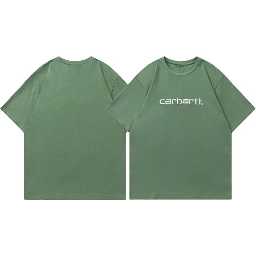 Carhartt T-Shirts Short-Sleeve Pocket T-Shirt with Logo Patch — 03 Green