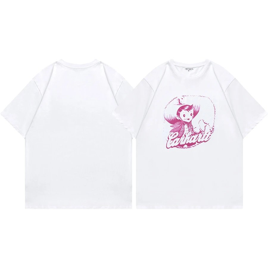 Carhartt T-Shirts Short-Sleeve Pocket T-Shirt with Logo Patch — 06 White