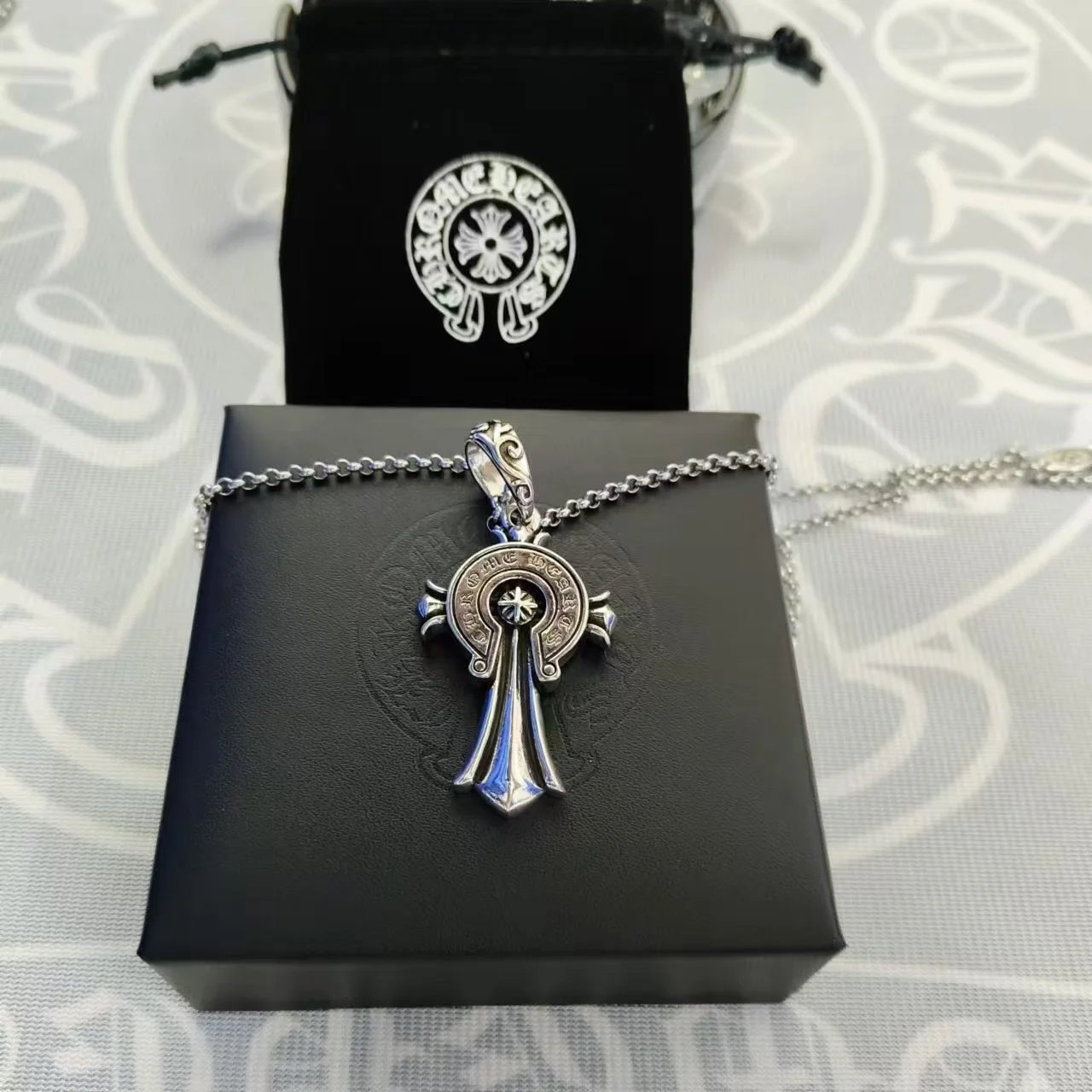 Chrome Hearts Jewelry Gothic Cross Pendant Necklace image 5
