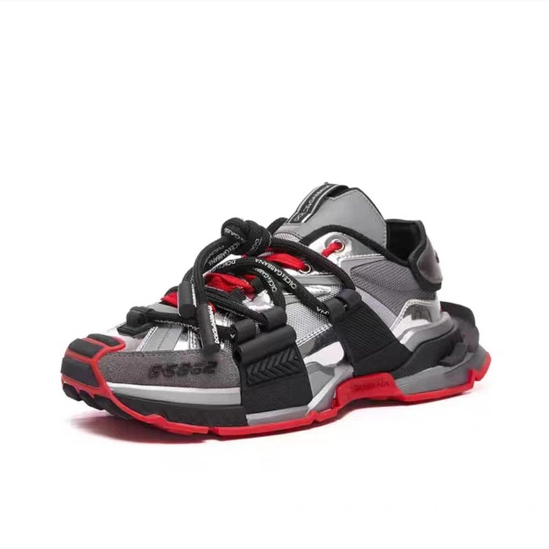 Dolce & Gabbana Sneakers G-5862 low-top chunky — SILVER BLACK