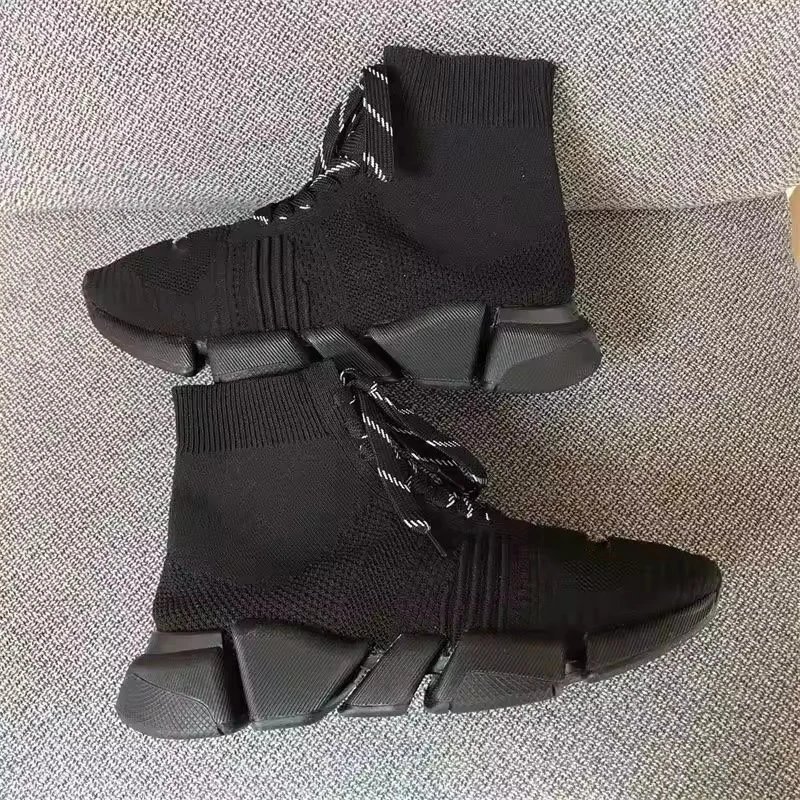 Balenciaga Sneakers High-Top Knit Sock with Chunky Segmented Sole product image