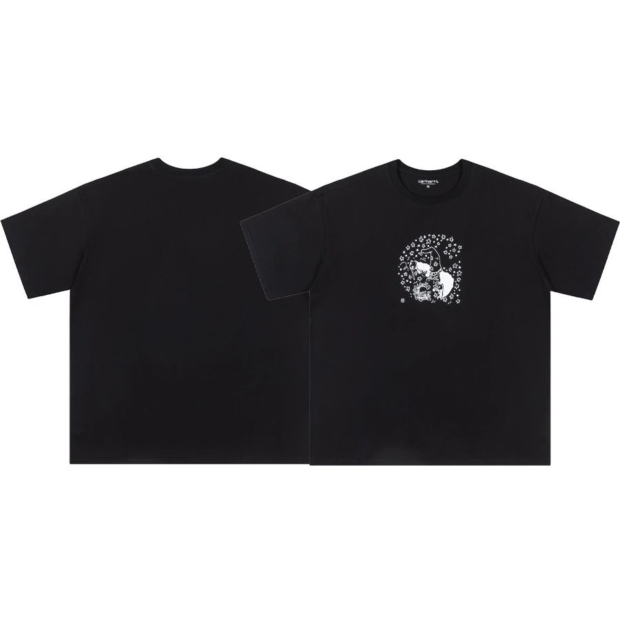 Carhartt T-Shirts Short-Sleeve Pocket T-Shirt with Logo Patch — 19 black