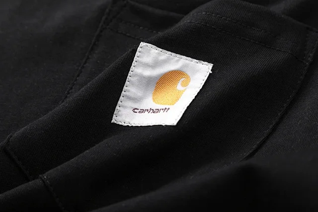 Carhartt T-Shirts Short-Sleeve Pocket T-Shirt with Logo Patch product detail image 3