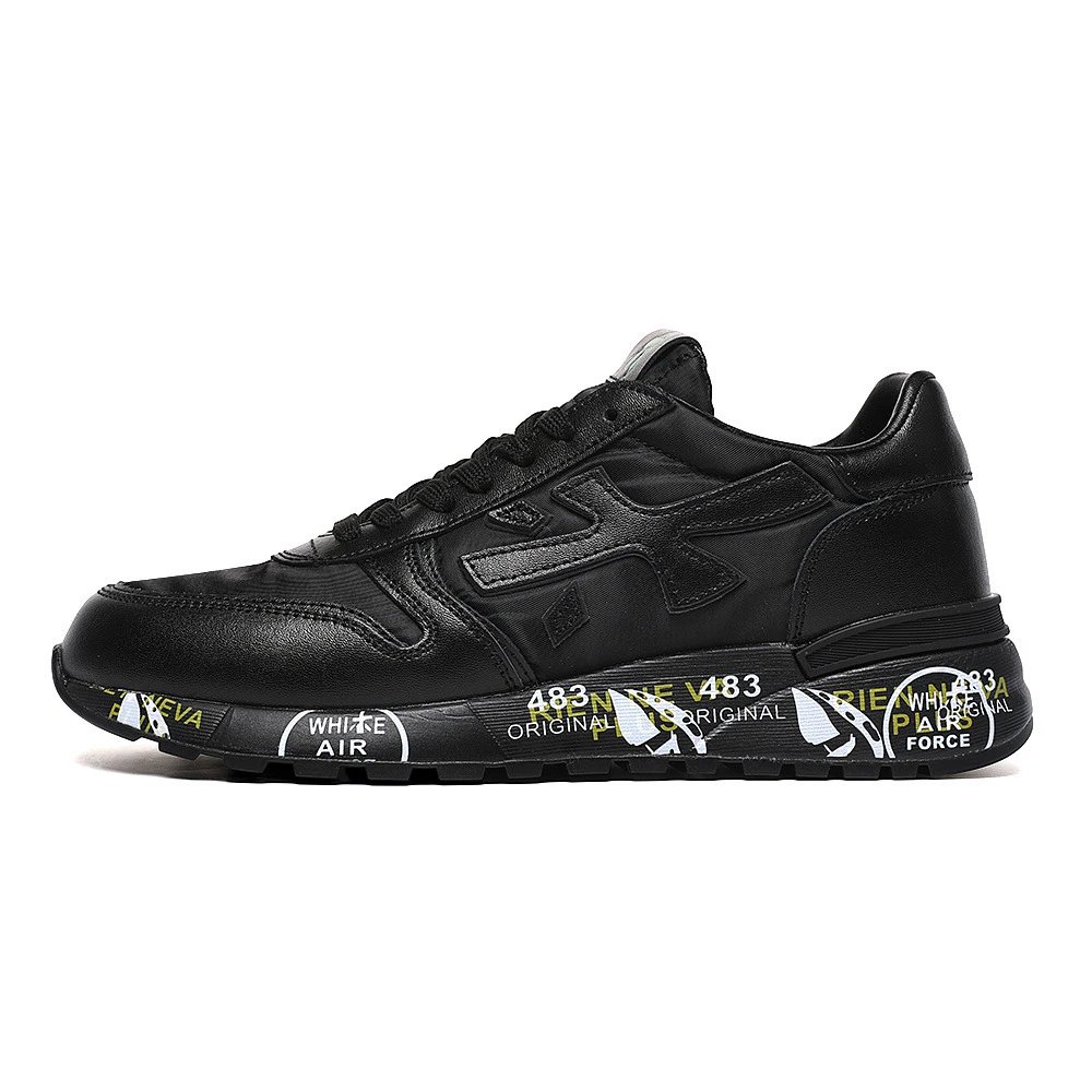 Premiata Sneakers Mick low-top graphic-sole — Rich Rice All Black