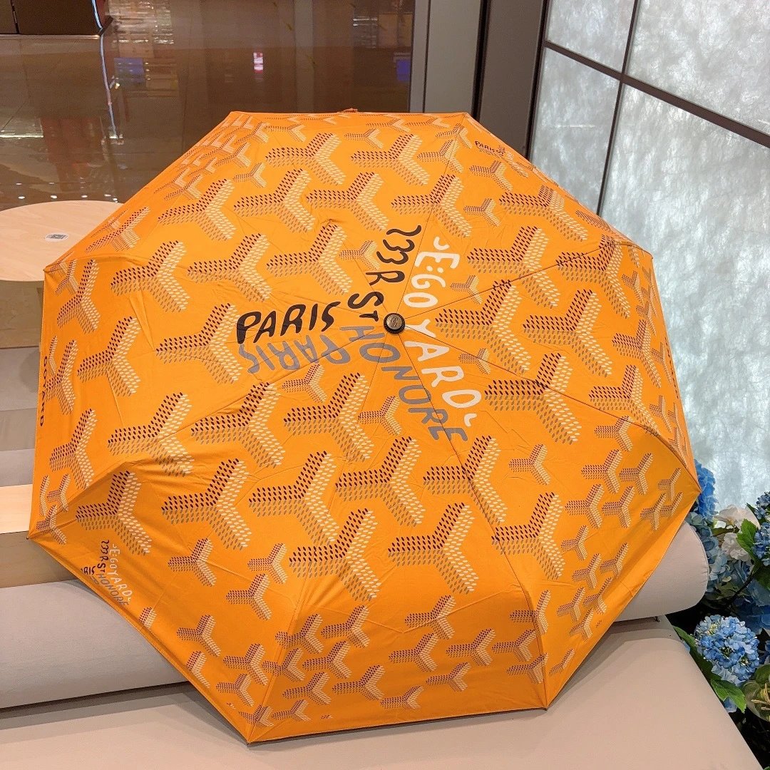 Goyard Uncategorized Folding Umbrella with Goyardine Pattern image 3