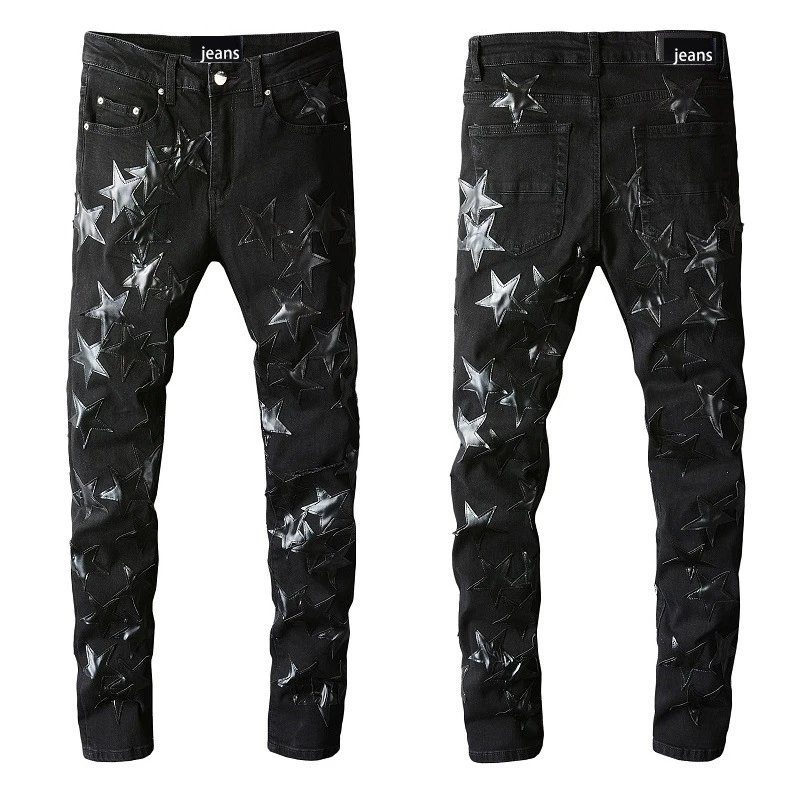 AMIRI Jeans Skinny with Star Appliqués image 5